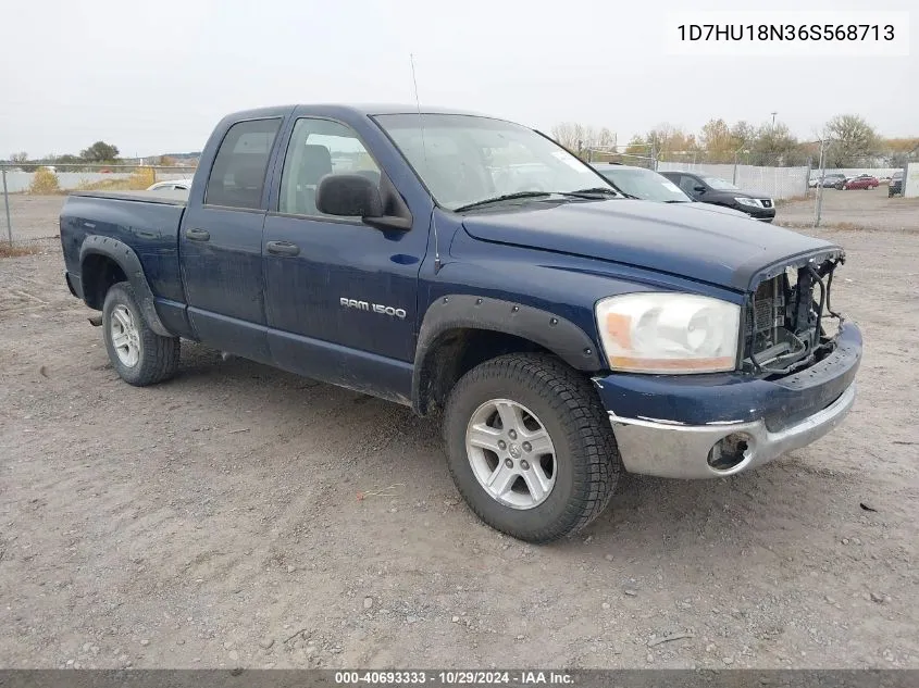 2006 Dodge Ram 1500 Slt/Trx4 Off Road/Sport VIN: 1D7HU18N36S568713 Lot: 40693333