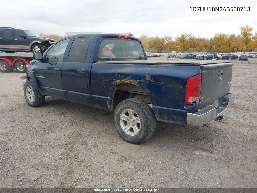 2006 Dodge Ram 1500 Slt/Trx4 Off Road/Sport VIN: 1D7HU18N36S568713 Lot: 40693333