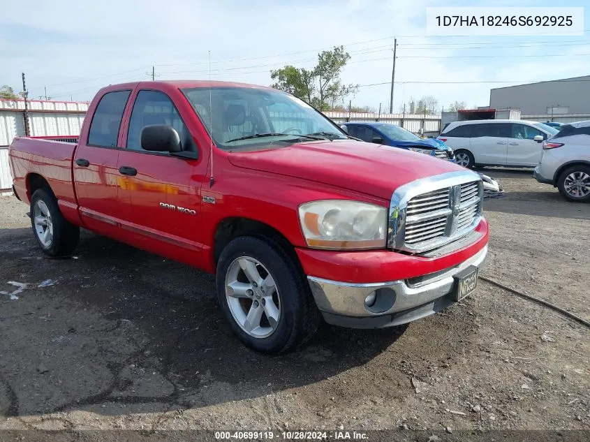 2006 Dodge Ram 1500 Slt VIN: 1D7HA18246S692925 Lot: 40699119