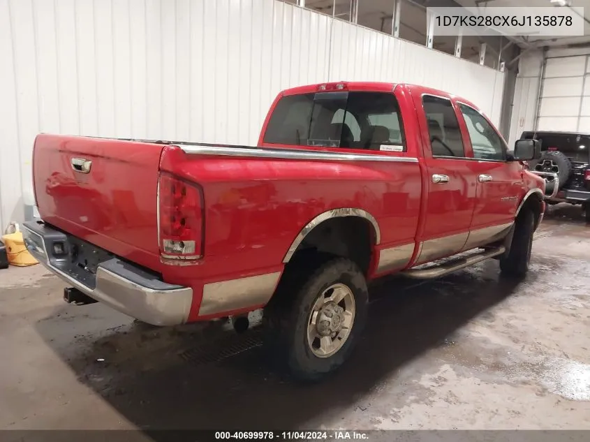 2006 Dodge Ram 2500 Slt/Trx4 Off Road/Sport/Power Wagon VIN: 1D7KS28CX6J135878 Lot: 40699978