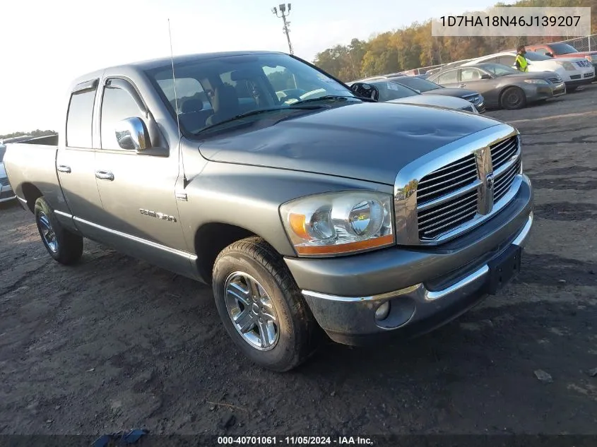 2006 Dodge Ram 1500 Slt VIN: 1D7HA18N46J139207 Lot: 40701061