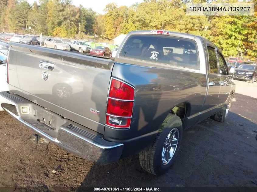 2006 Dodge Ram 1500 Slt VIN: 1D7HA18N46J139207 Lot: 40701061