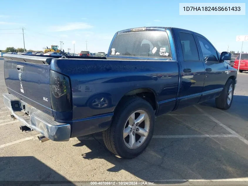 2006 Dodge Ram 1500 Slt VIN: 1D7HA18246S661433 Lot: 40706612