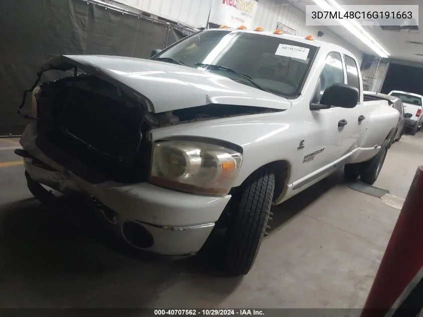 3D7ML48C16G191663 2006 Dodge Ram 3500 Slt/Sport