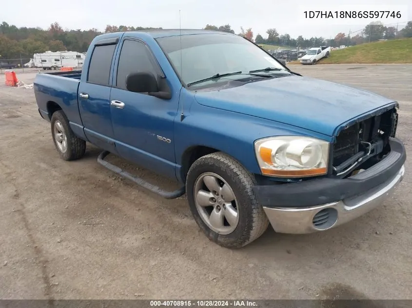 2006 Dodge Ram 1500 St VIN: 1D7HA18N86S597746 Lot: 40708915