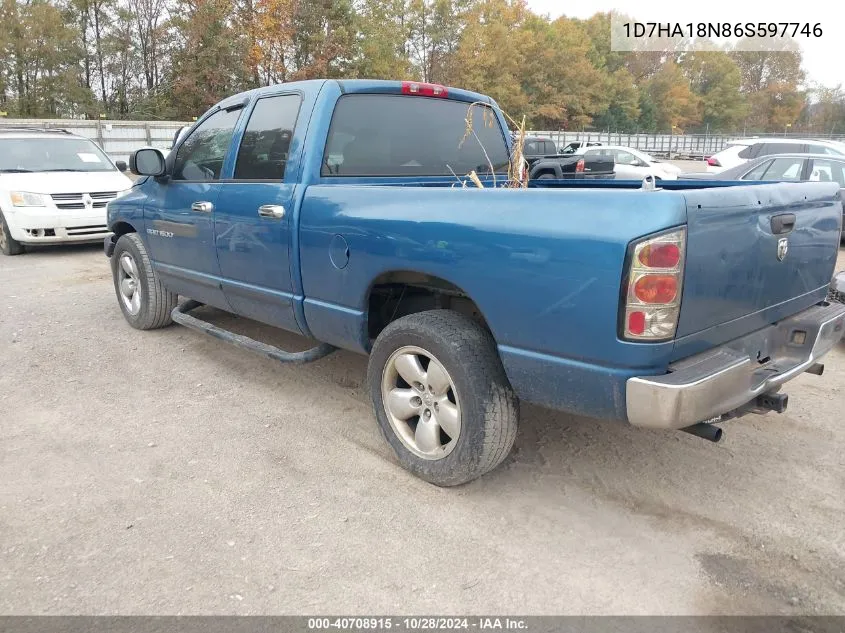 2006 Dodge Ram 1500 St VIN: 1D7HA18N86S597746 Lot: 40708915