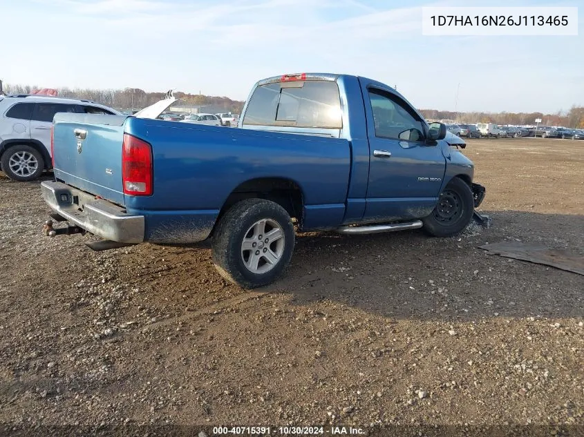 2006 Dodge Ram 1500 Slt VIN: 1D7HA16N26J113465 Lot: 40715391