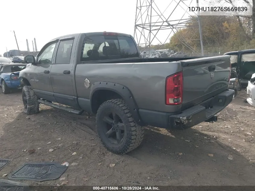 2006 Dodge Ram 1500 Slt/Trx4 Off Road/Sport VIN: 1D7HU18276S669839 Lot: 40715606