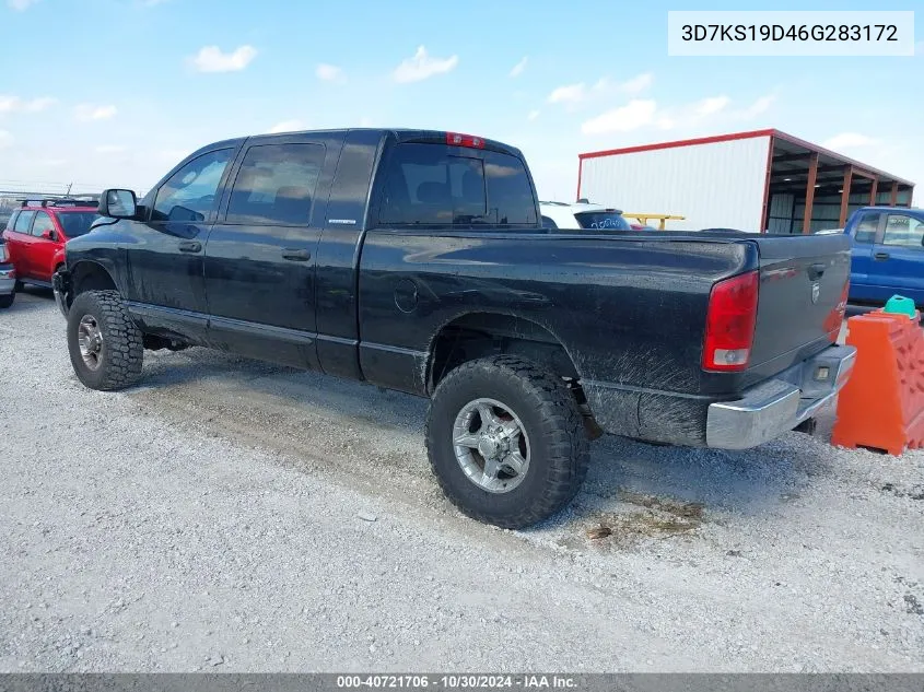 2006 Dodge Ram 1500 Slt VIN: 3D7KS19D46G283172 Lot: 40721706