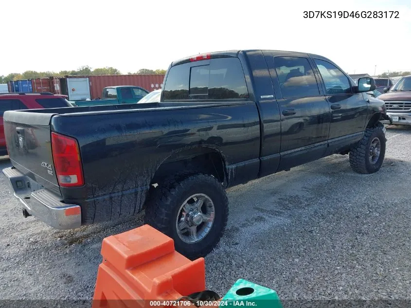 2006 Dodge Ram 1500 Slt VIN: 3D7KS19D46G283172 Lot: 40721706