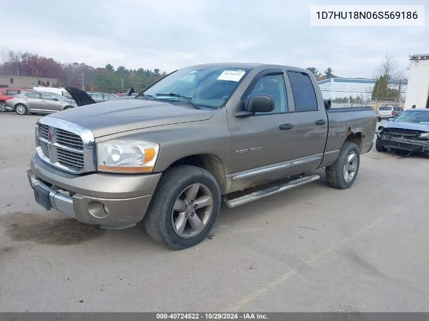 2006 Dodge Ram 1500 Laramie VIN: 1D7HU18N06S569186 Lot: 40724522