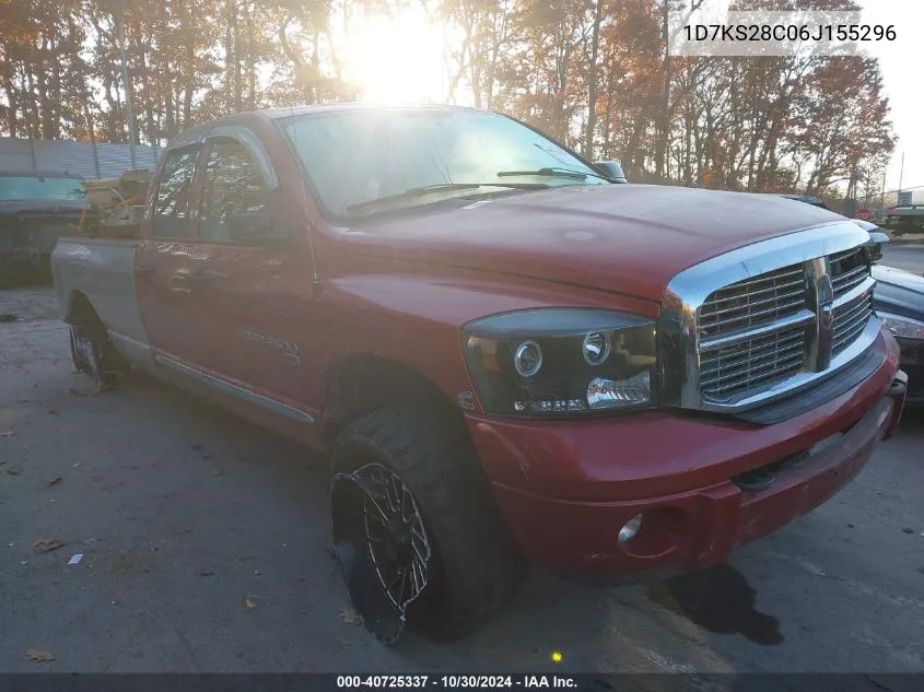 2006 Dodge Ram 2500 Laramie VIN: 1D7KS28C06J155296 Lot: 40725337