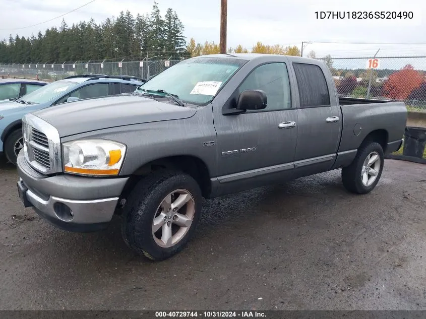 2006 Dodge Ram 1500 Slt/Trx4 Off Road/Sport VIN: 1D7HU18236S520490 Lot: 40729744