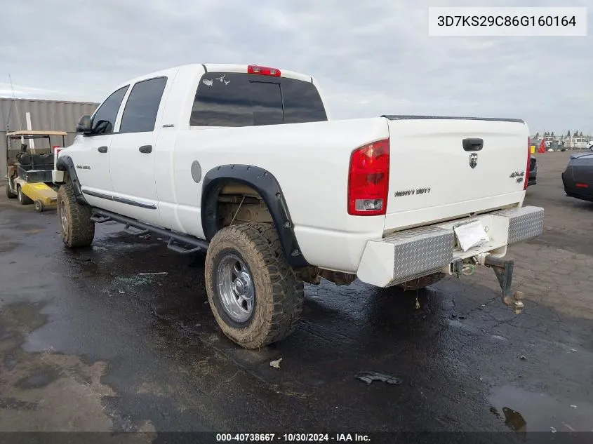 2006 Dodge Ram 2500 Laramie VIN: 3D7KS29C86G160164 Lot: 40738667