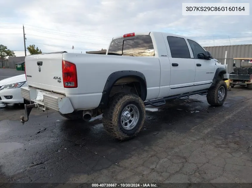 2006 Dodge Ram 2500 Laramie VIN: 3D7KS29C86G160164 Lot: 40738667