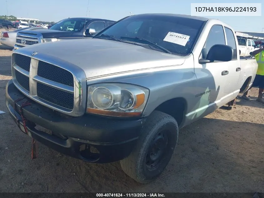 2006 Dodge Ram 1500 St VIN: 1D7HA18K96J224193 Lot: 40741624