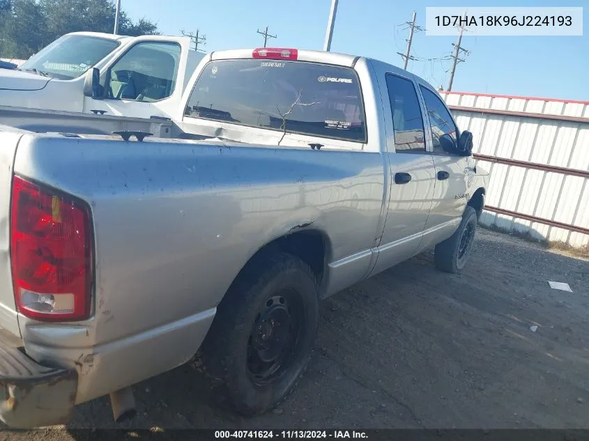 2006 Dodge Ram 1500 St VIN: 1D7HA18K96J224193 Lot: 40741624