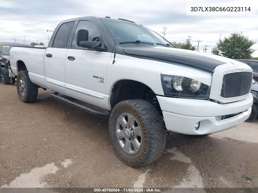 2006 Dodge Ram 3500 Slt/Sport VIN: 3D7LX38C66G223114 Lot: 40760004