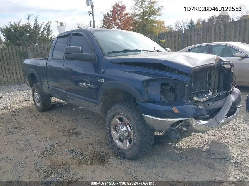 2006 Dodge Ram 2500 Slt/Trx4 Off Road/Sport/Power Wagon VIN: 1D7KS28D46J122553 Lot: 40771956