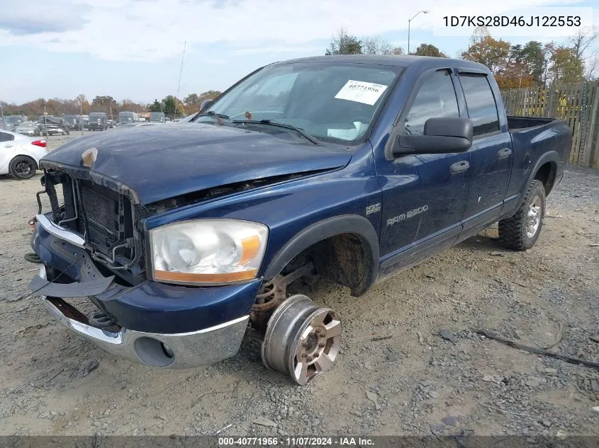 2006 Dodge Ram 2500 Slt/Trx4 Off Road/Sport/Power Wagon VIN: 1D7KS28D46J122553 Lot: 40771956