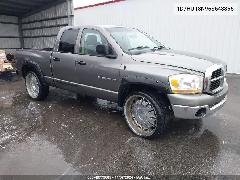 2006 Dodge Ram 1500 St VIN: 1D7HU18N96S643365 Lot: 40779685