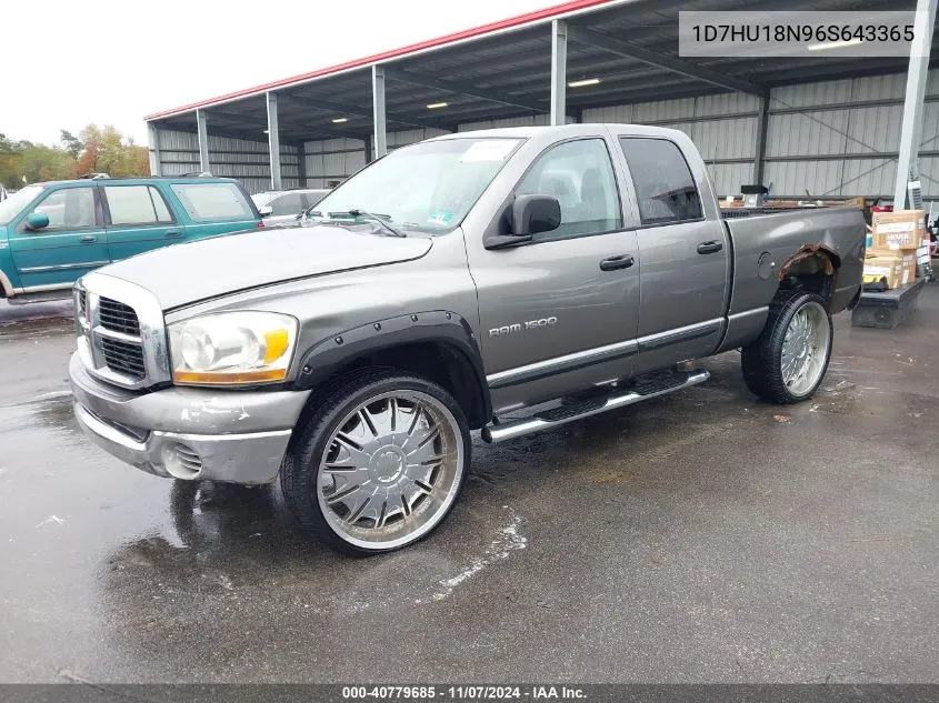 2006 Dodge Ram 1500 St VIN: 1D7HU18N96S643365 Lot: 40779685