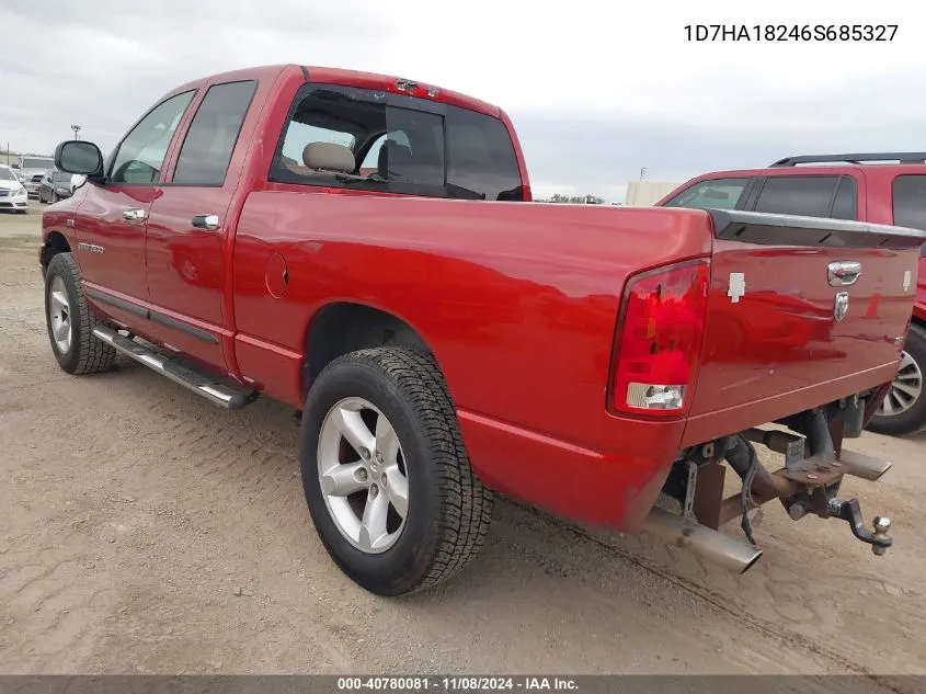 2006 Dodge Ram 1500 Slt VIN: 1D7HA18246S685327 Lot: 40780081