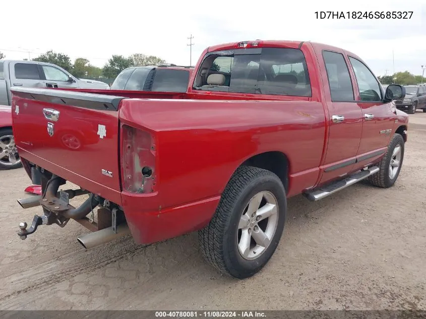 2006 Dodge Ram 1500 Slt VIN: 1D7HA18246S685327 Lot: 40780081