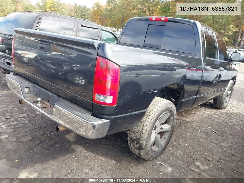 2006 Dodge Ram 1500 Slt VIN: 1D7HA18N16S657821 Lot: 40782118