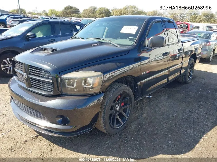 2006 Dodge Ram 1500 Srt-10 VIN: 3D7HA18H66G268996 Lot: 40788579