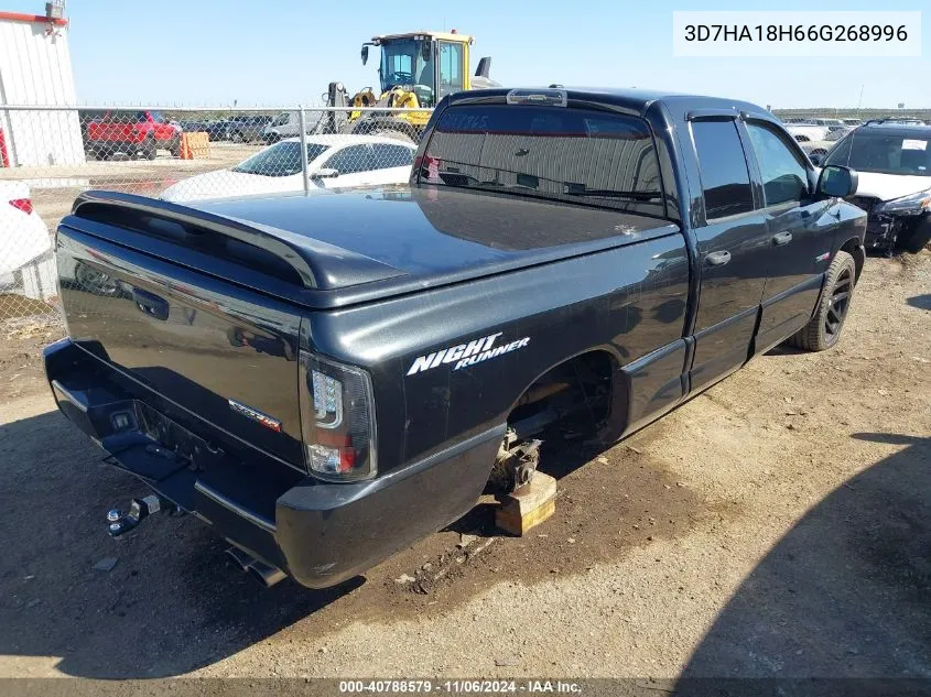 2006 Dodge Ram 1500 Srt-10 VIN: 3D7HA18H66G268996 Lot: 40788579