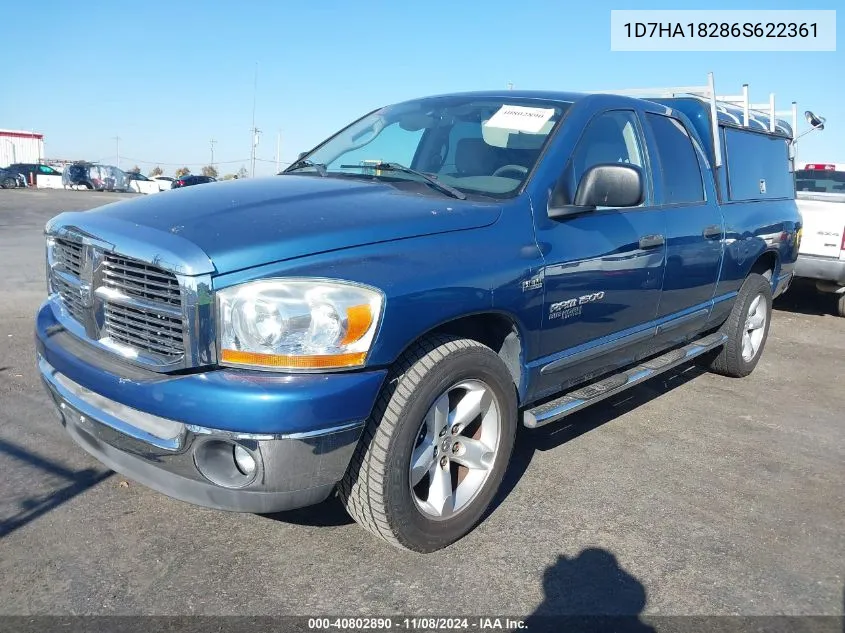 2006 Dodge Ram 1500 Slt VIN: 1D7HA18286S622361 Lot: 40802890