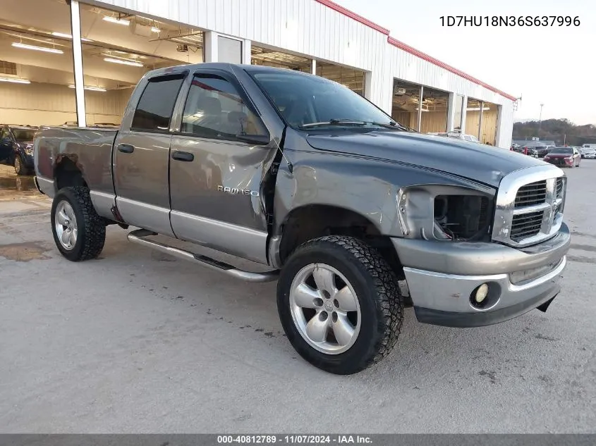 2006 Dodge Ram 1500 Slt/Trx4 Off Road/Sport VIN: 1D7HU18N36S637996 Lot: 40812789