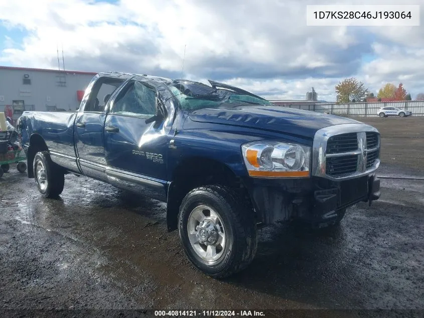 1D7KS28C46J193064 2006 Dodge Ram 2500 Slt/Sport