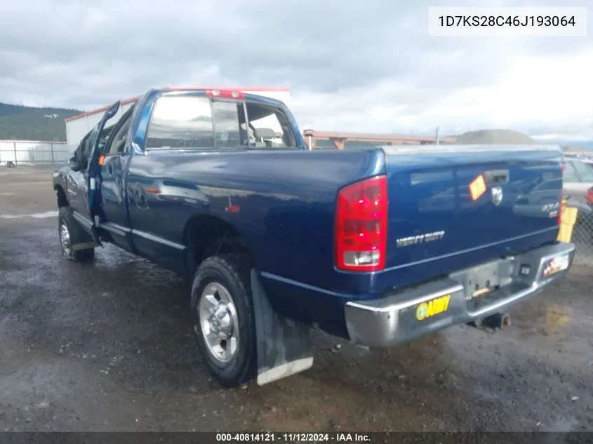 1D7KS28C46J193064 2006 Dodge Ram 2500 Slt/Sport