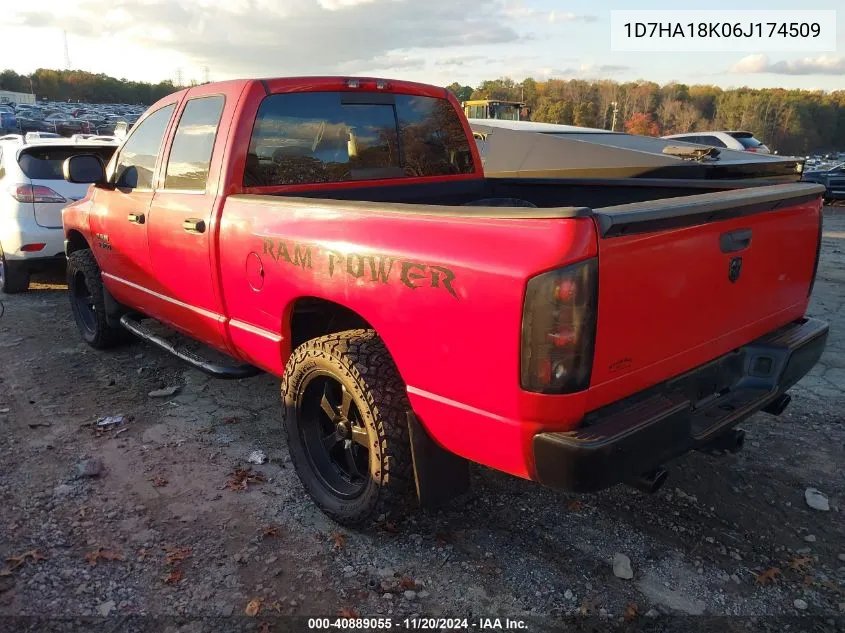 2006 Dodge Ram 1500 St VIN: 1D7HA18K06J174509 Lot: 40889055