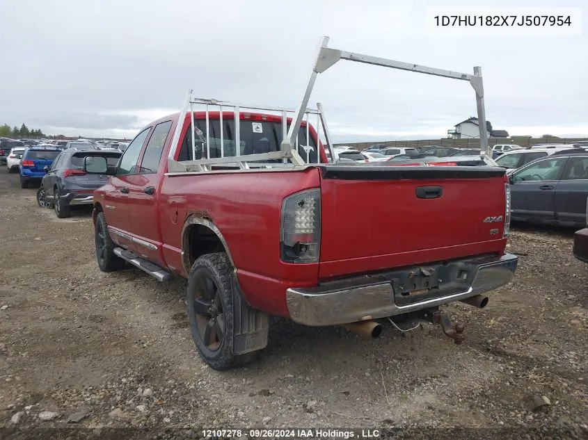 2007 Dodge Ram 1500 St/Slt VIN: 1D7HU182X7J507954 Lot: 12107278