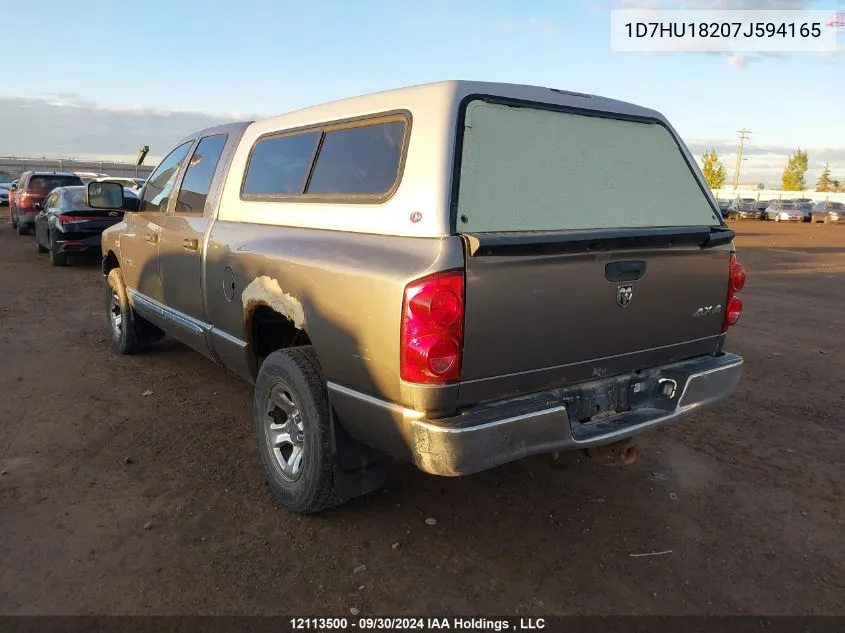 2007 Dodge Ram 1500 St VIN: 1D7HU18207J594165 Lot: 12113500