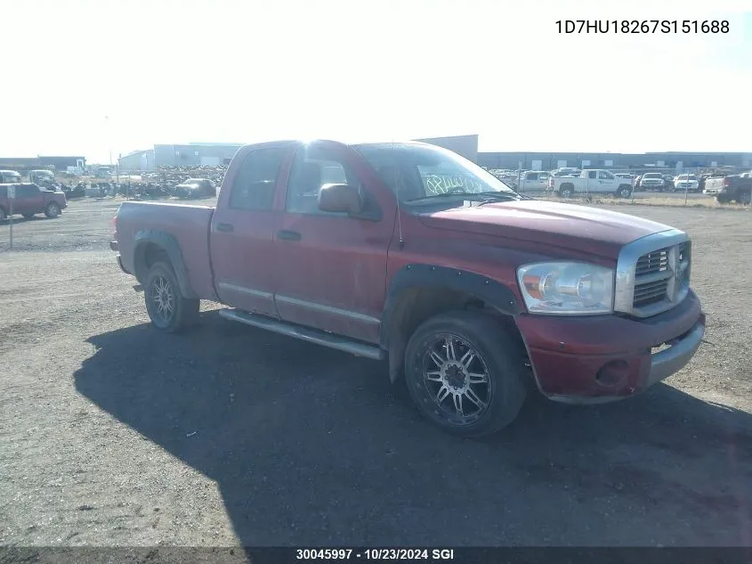 2007 Dodge Ram 1500 St/Slt VIN: 1D7HU18267S151688 Lot: 30045997