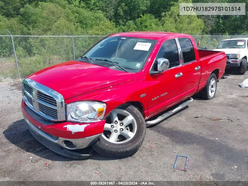 2007 Dodge Ram 1500 Slt/Trx4 Off Road/Sport VIN: 1D7HU18297S101514 Lot: 39261967