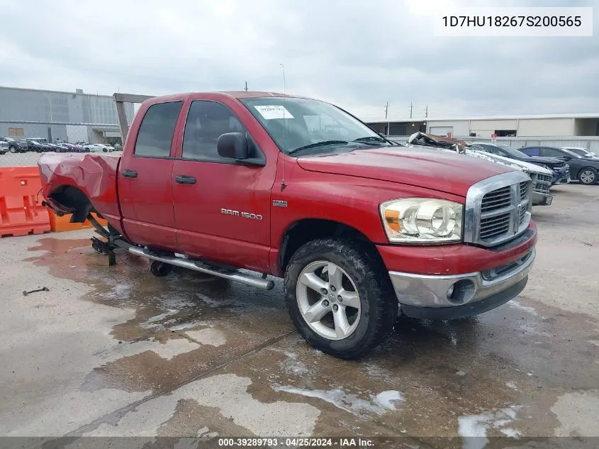 2007 Dodge Ram 1500 Slt/Trx4 Off Road/Sport VIN: 1D7HU18267S200565 Lot: 39289793