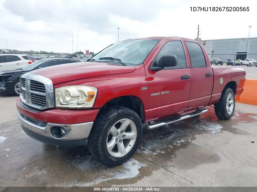 2007 Dodge Ram 1500 Slt/Trx4 Off Road/Sport VIN: 1D7HU18267S200565 Lot: 39289793