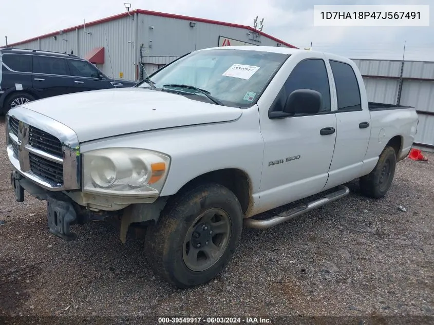 2007 Dodge Ram 1500 St VIN: 1D7HA18P47J567491 Lot: 39549917