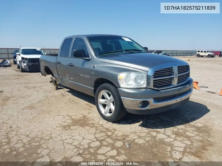 2007 Dodge Ram 1500 Slt VIN: 1D7HA18257S211839 Lot: 39595239