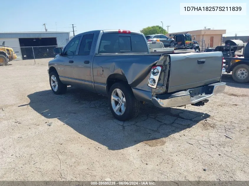 2007 Dodge Ram 1500 Slt VIN: 1D7HA18257S211839 Lot: 39595239