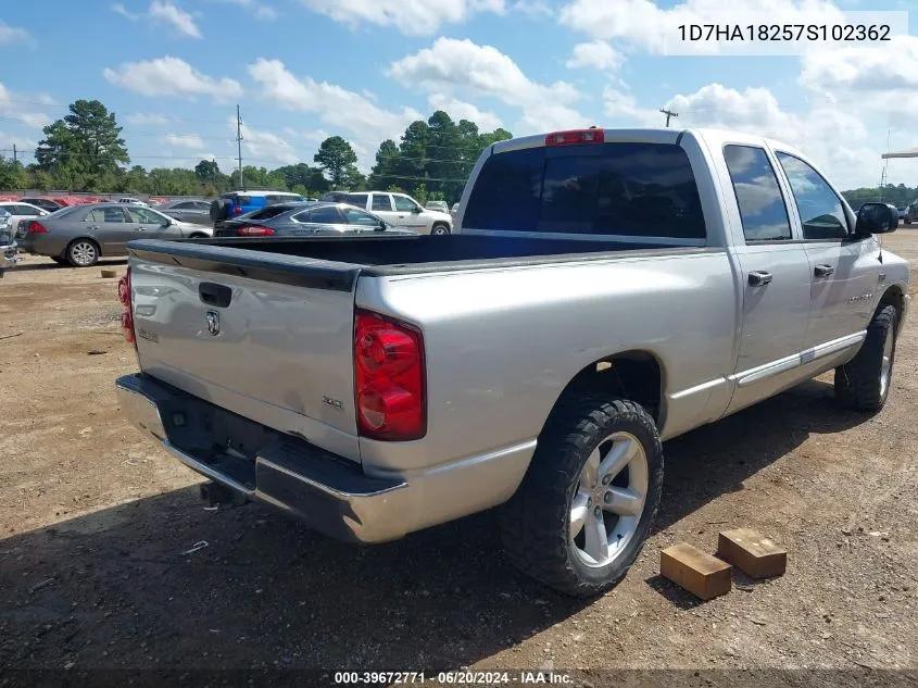 2007 Dodge Ram 1500 Slt VIN: 1D7HA18257S102362 Lot: 39672771