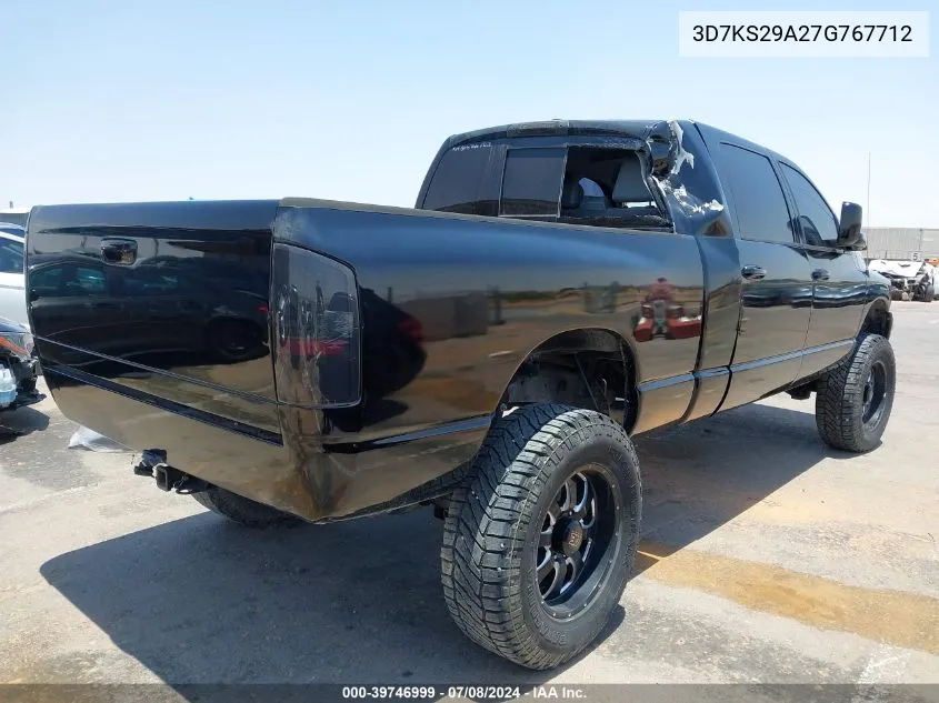 2007 Dodge Ram 2500 Laramie VIN: 3D7KS29A27G767712 Lot: 39746999