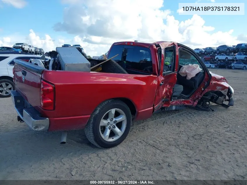 2007 Dodge Ram 1500 Slt VIN: 1D7HA18P37S178321 Lot: 39755932