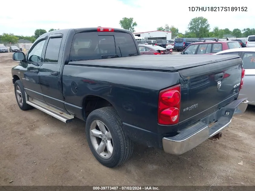 1D7HU18217S189152 2007 Dodge Ram 1500 Slt/Trx4 Off Road/Sport