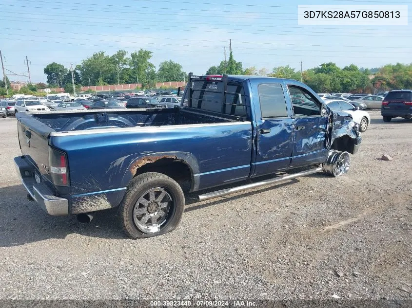 2007 Dodge Ram 2500 Slt/Sport VIN: 3D7KS28A57G850813 Lot: 39823440